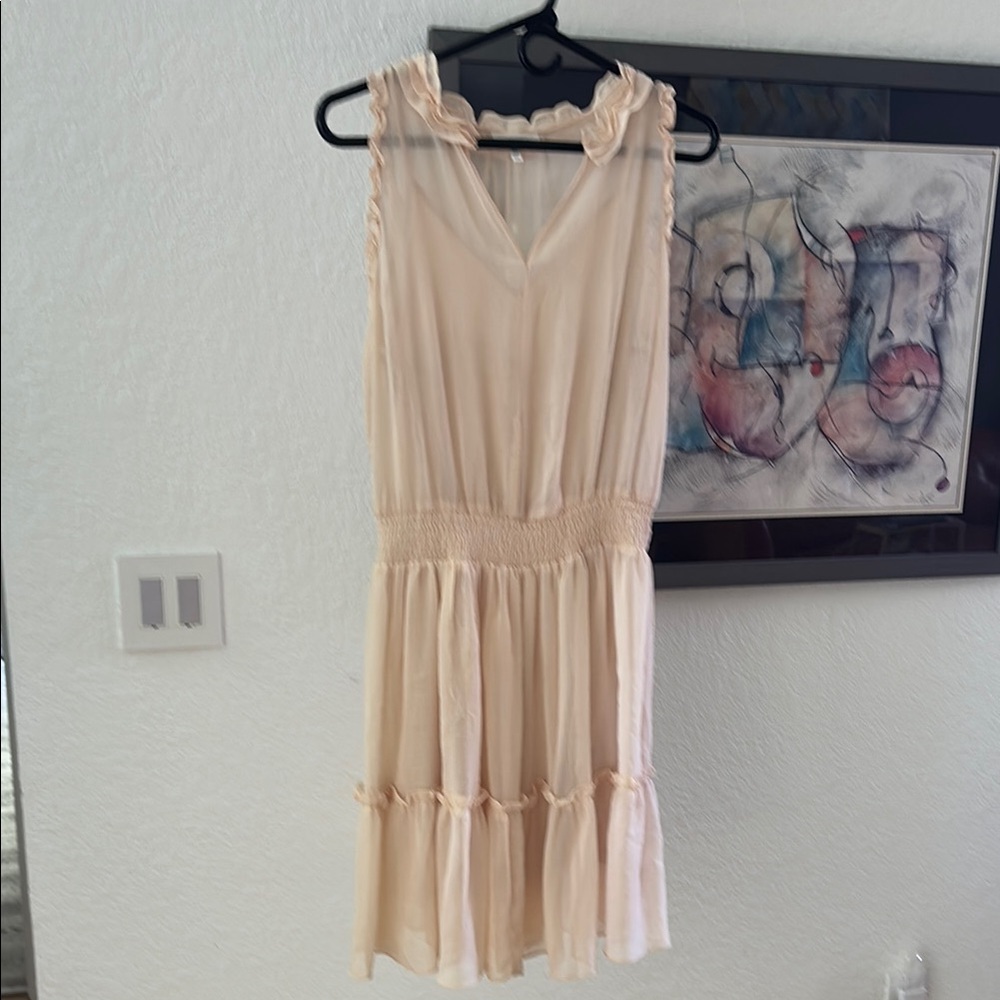 Flirty and Fun Cream Dress